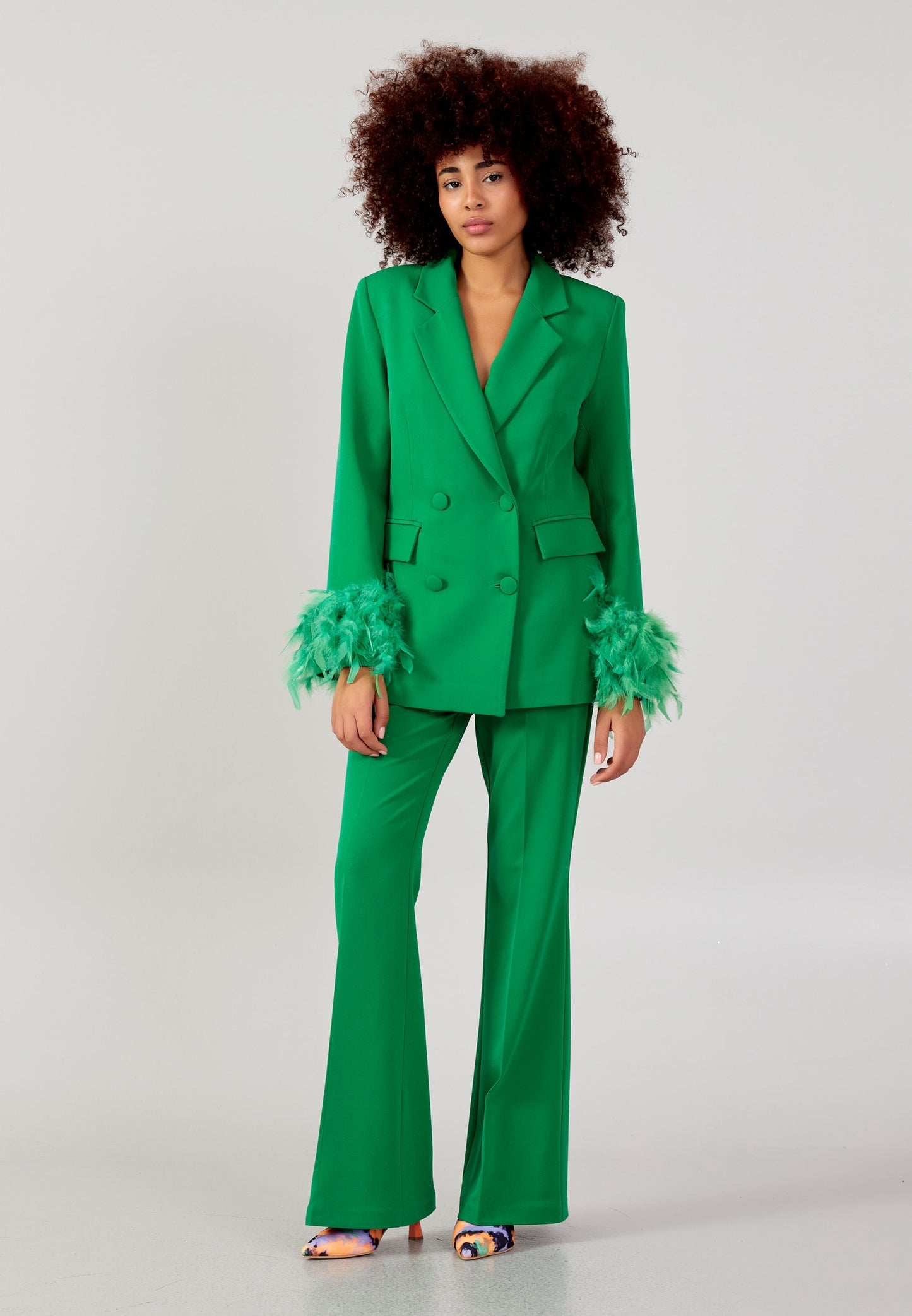 Ensemble tailleur vert