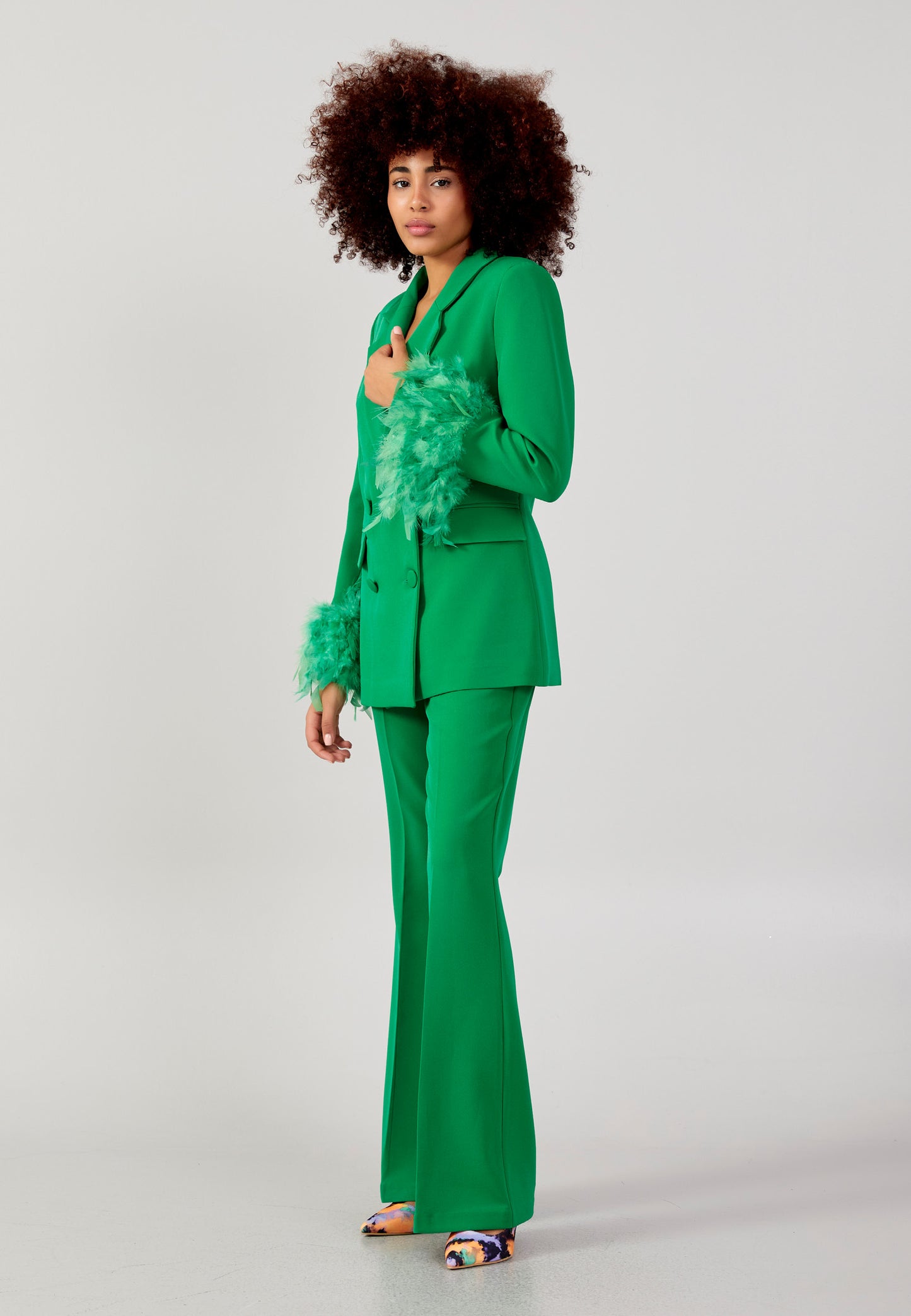 Ensemble tailleur vert