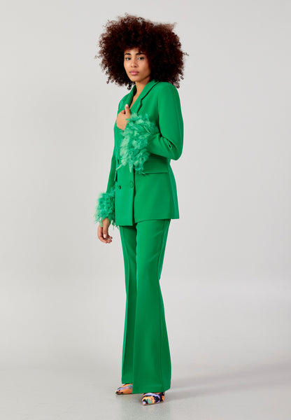 Ensemble tailleur vert
